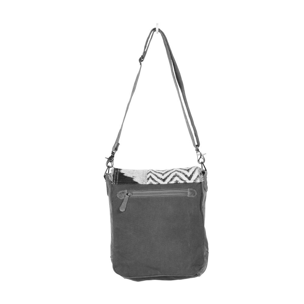 thumbnail image 2 of Painted Hair-on Shoulder Bag 2 of 9